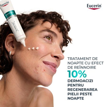Tratament exfoliant cu acid salicilic pentru noapte Dermo Pure, 40 ml, Eucerin 665566