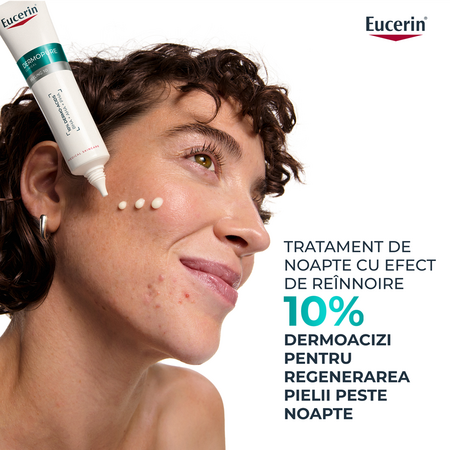 Tratament exfoliant cu acid salicilic pentru noapte Dermo Pure, 40 ml, Eucerin 665566