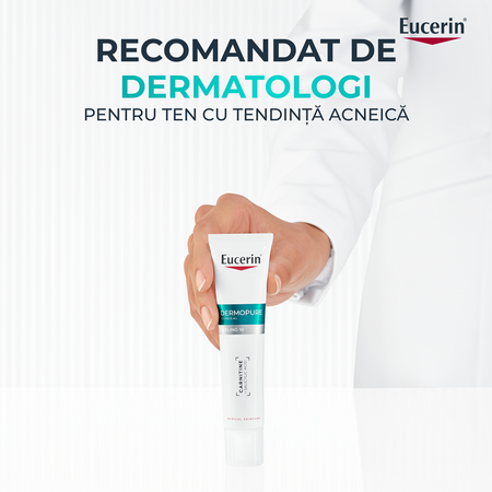 Tratament exfoliant cu acid salicilic pentru noapte Dermo Pure, 40 ml, Eucerin 665564