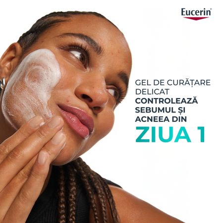 Gel de curatare purifiant cu acid salicilic Dermo Pure, 400 ml, Eucerin 665572