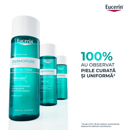 Lotiune tonica cu AHA si PHA Dermo Pure, 200 ml, Eucerin 665599