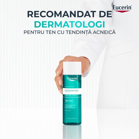 Lotiune tonica cu AHA si PHA Dermo Pure, 200 ml, Eucerin 665602
