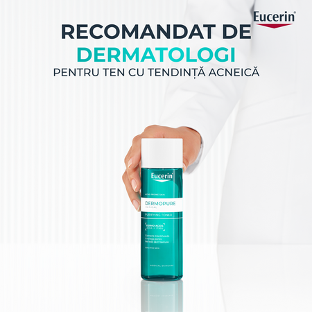 Lotiune tonica cu AHA si PHA Dermo Pure, 200 ml, Eucerin 665602