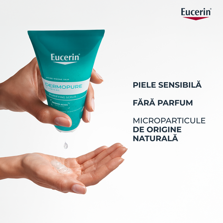 Gel tip scrub de curatare Dermo Pure, 100 ml, Eucerin 665613