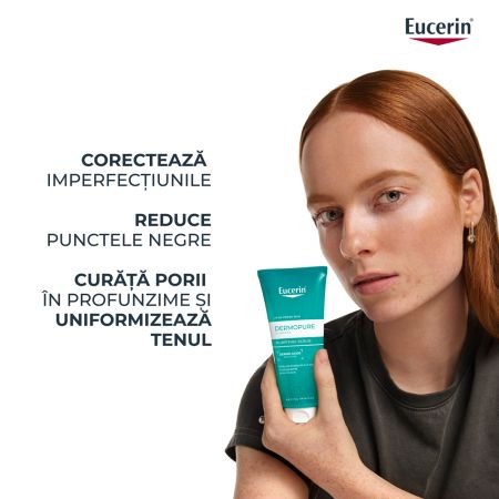 Gel tip scrub de curatare Dermo Pure, 100 ml, Eucerin 665620