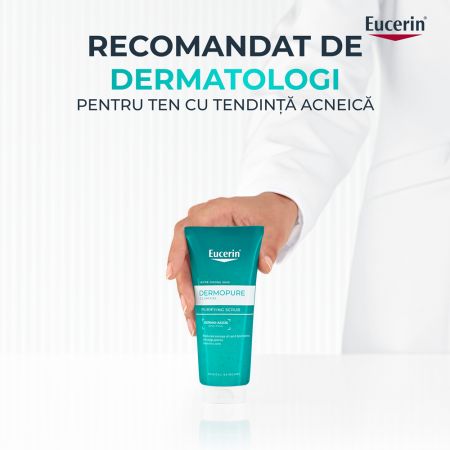 Gel tip scrub de curatare Dermo Pure, 100 ml, Eucerin 665616