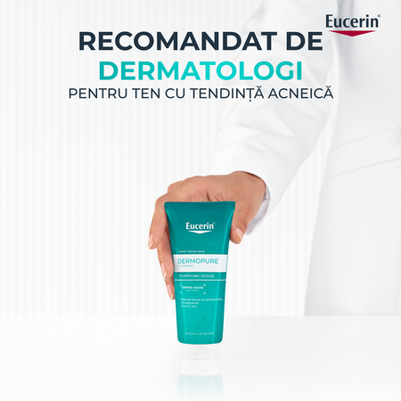 Gel tip scrub de curatare Dermo Pure, 100 ml, Eucerin 665616