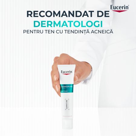 Fluid pentru fata matifiant cu acid salicilic Dermo Pure, 40 ml, Eucerin 665630