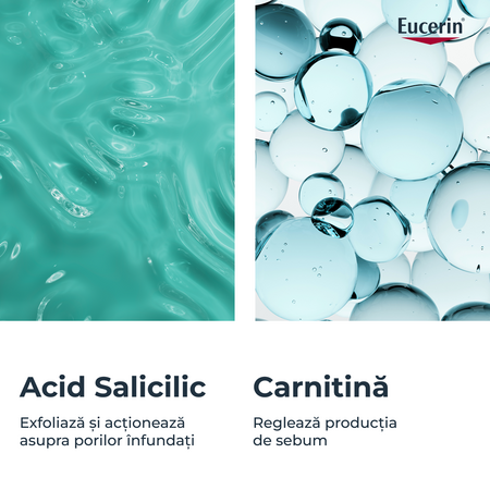 Fluid pentru fata matifiant cu acid salicilic Dermo Pure, 40 ml, Eucerin 665629