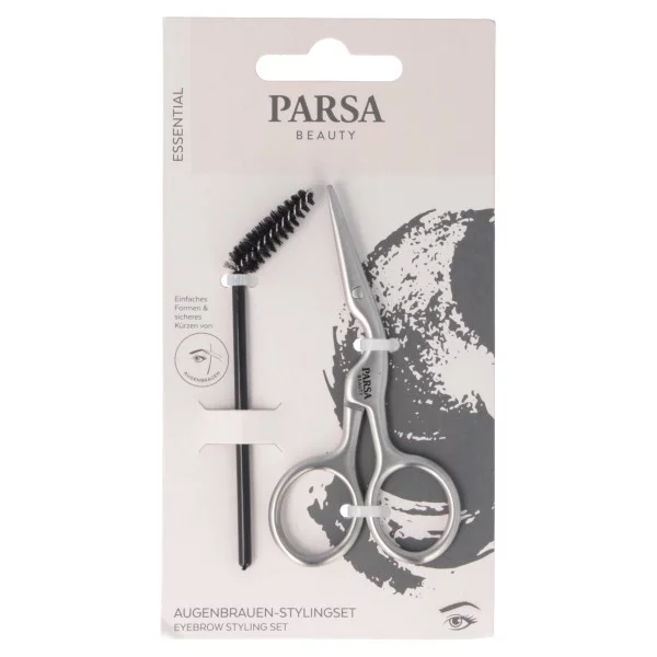 Foarfeca pentru sprancene cu spoolie Essential, 1 bucata, Parsa