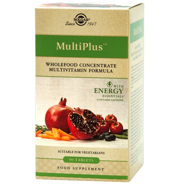 Complex de multivitamine Multiplus Energy, 90 tablete, Solgar