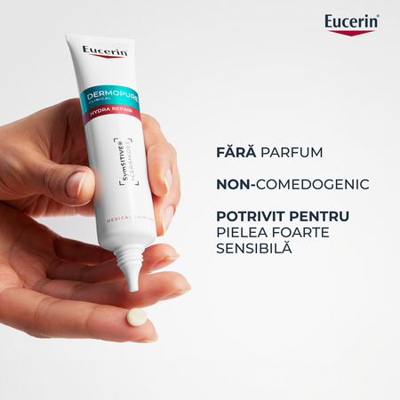 Fluid pentru fata hidratant Dermo Pure, 40 ml, Eucerin 665642