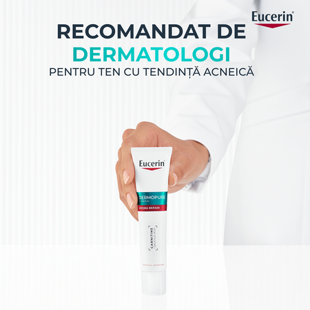 Fluid pentru fata hidratant Dermo Pure, 40 ml, Eucerin 665645