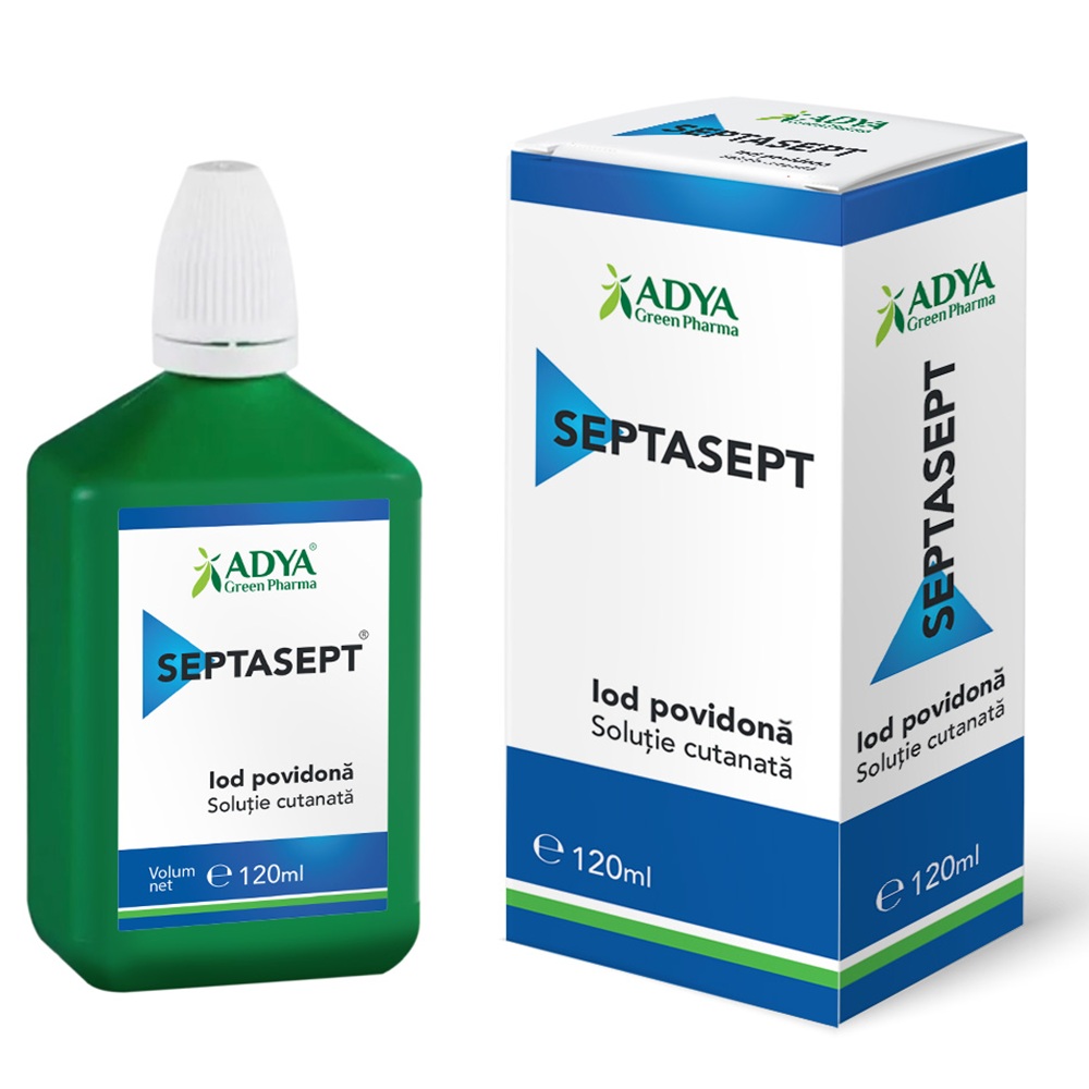 Solutie cutanata Septasept, 120 ml, Adya