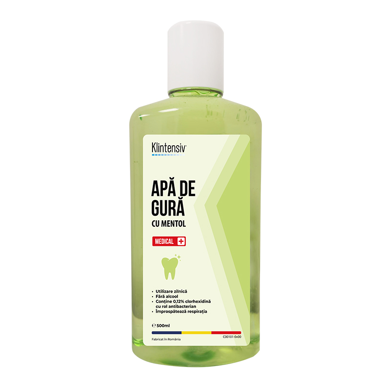 Apa de gura cu clorhexidina 0,12%, 500 ml, Klintensiv