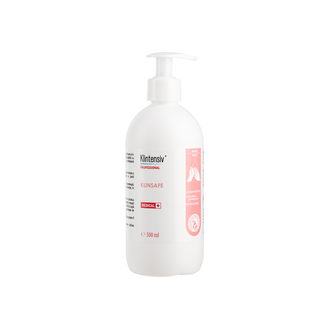 Sapun lichid sensitive pentru maini Klinsafe, 500 ml, Klintensiv
