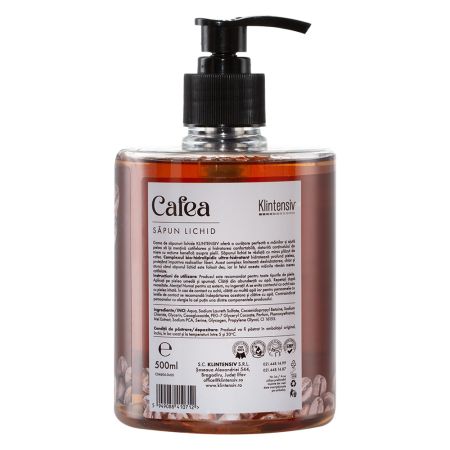 Sapun lichid pentru maini cu aroma de Cafea, 500 ml, Klintensiv 665957