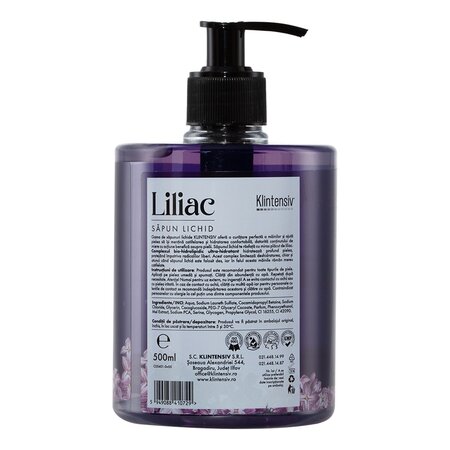 Sapun lichid pentru maini cu aroma de Liliac, 500 ml, Klintensiv 665959