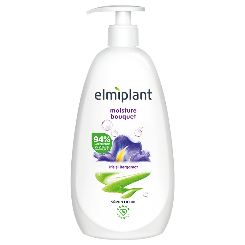 Sapun lichid cu iris si bergamot Moisture Bouquet, 500 ml, Elmiplant