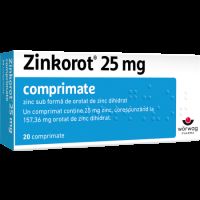 Zinkorot, 25 mg, 20 comprimate, Worwag