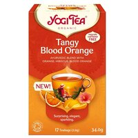 Ceai bio cu portocale rosii Tany Blood Orange, 17 pliculete, Yogi Tea