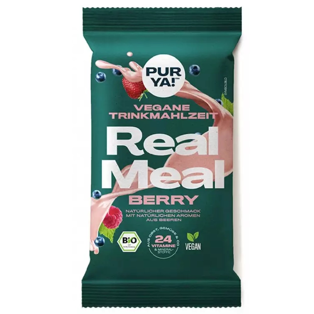 Bautura cu fructe de padure si multivitamine Real Meal Berry, 110 g, Pur Ya
