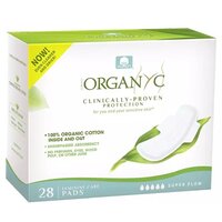 Absorbante intime din bumbac organic Superflow, 28 bucati, Organyc