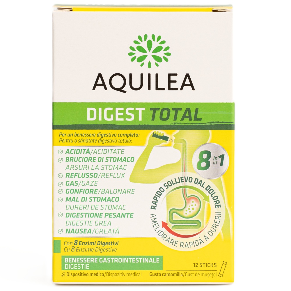 Digest total Aquilea, 12 plicuri, Uriach