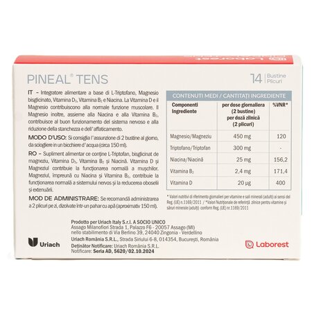 Pineal Tens, 14 plicuri x 3 g, Laborest Italia 721776