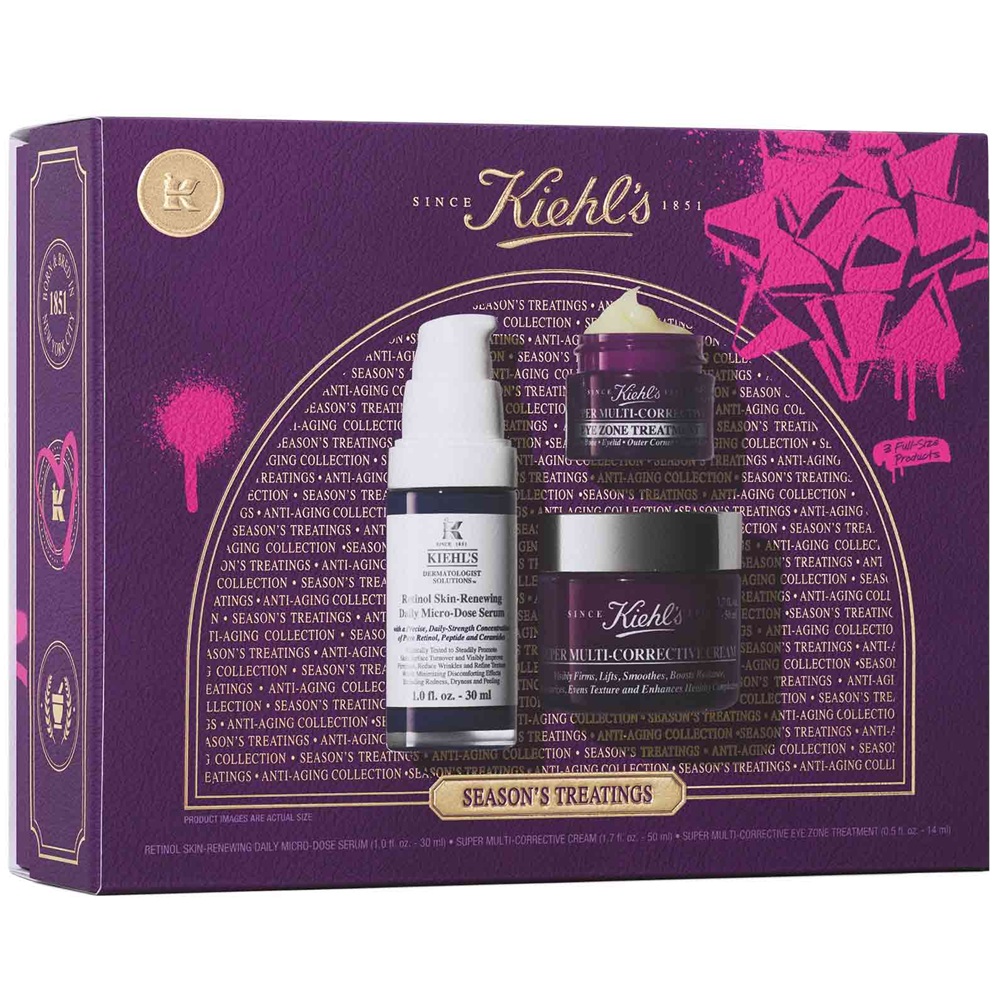 Set Serum antirid 30 ml + Crema pentru zona ochilor 14 ml + Crema pentru fata antirid 50 ml Season's Treatings, Kiehl's