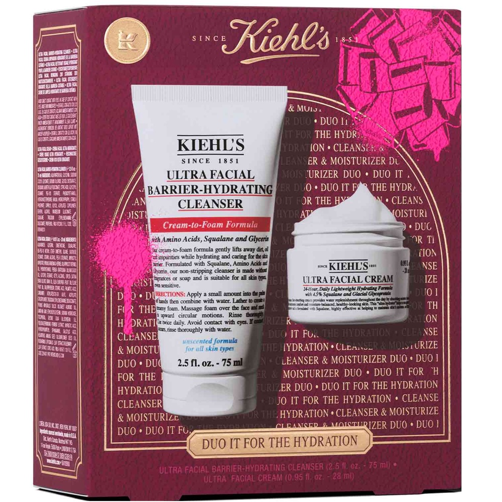 Set Gel de curatare Ultra Facial Barrier Cleanse 75 ml + Crema hidratanta Ultra Facial 28 ml Duo it for the hydration, Kiehl's