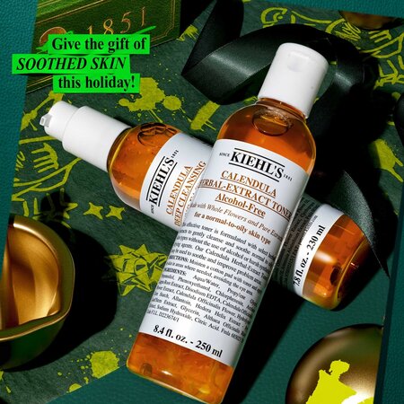 Set Gel de curatare Calendula Deep Cleasing 230 ml + Toner cu extract de plante Calendula 250 ml This the season to soothe, Kiehl's 666083