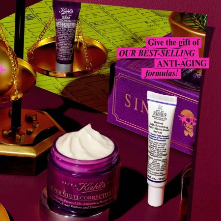 Set Serum antirid 10 ml + Crema pentru zona ochilor 3 ml + Crema pentru fata antirid 50 ml Let it smooth, Kiehl's 666145