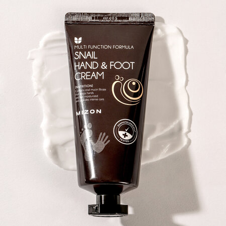 Crema hidratanta pentru maini si picioare cu extract de melc Multifunction Formul, 100 ml, Mizon 666153
