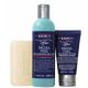 Set Gel de curatare Facial Fuel 250 ml + Crema hidratanta Fuel Moisturizer 75 ml + Sapun pentru corp Ultimate Man Body Scrub 90 g Men's morning reboot, Kiehl's 666185