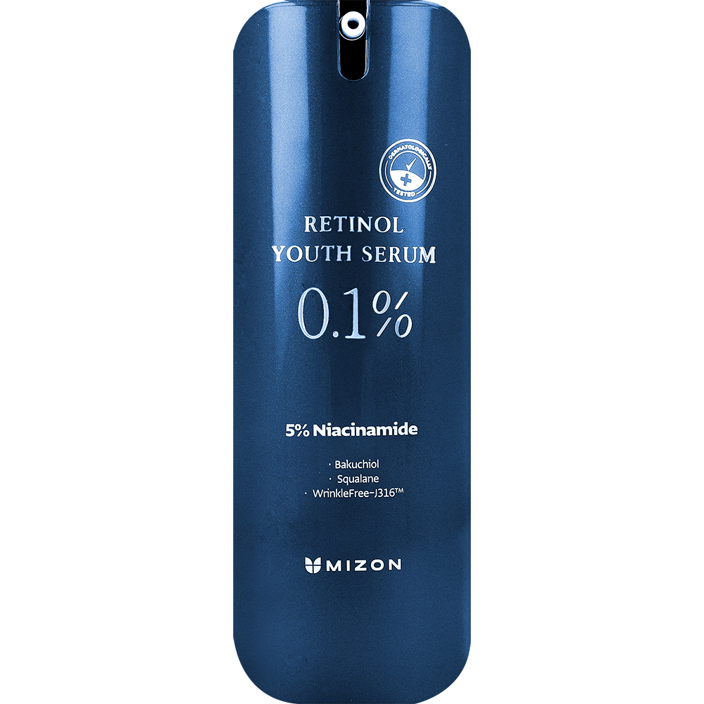 Ser de fata antirid cu 0.1% retinol si Bakuchiol Retinol Youth, 28 grame, Mizon