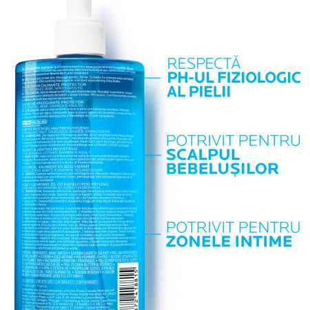 Pachet Gel de dus calmant Lipikar, 400 ml + Rezerva, 400 ml + Balsam Lipikar Baume Light AP+M, 15 ml, La Roche-Posay 666227