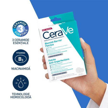 Plasturi anti-imperfectiuni, 22 bucati, CeraVe 666287