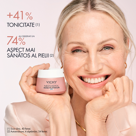 Crema de zi cu efect fortifiant si revitalizant Neovadiol Rose Platinium, 50 ml, Vichy 666307