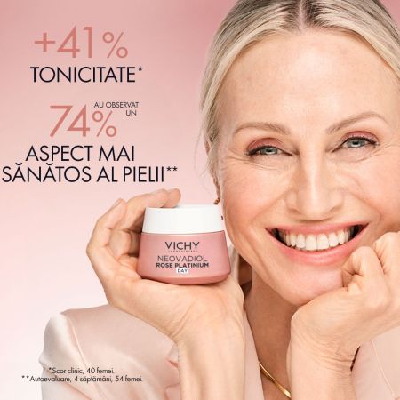 Crema de zi cu efect fortifiant si revitalizant Neovadiol Rose Platinium, 50 ml, Vichy 666310