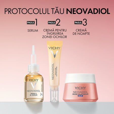 Crema de noapte cu efect de redensificare si revitalizare Neovadiol Rose Platinium, 50 ml, Vichy 666321