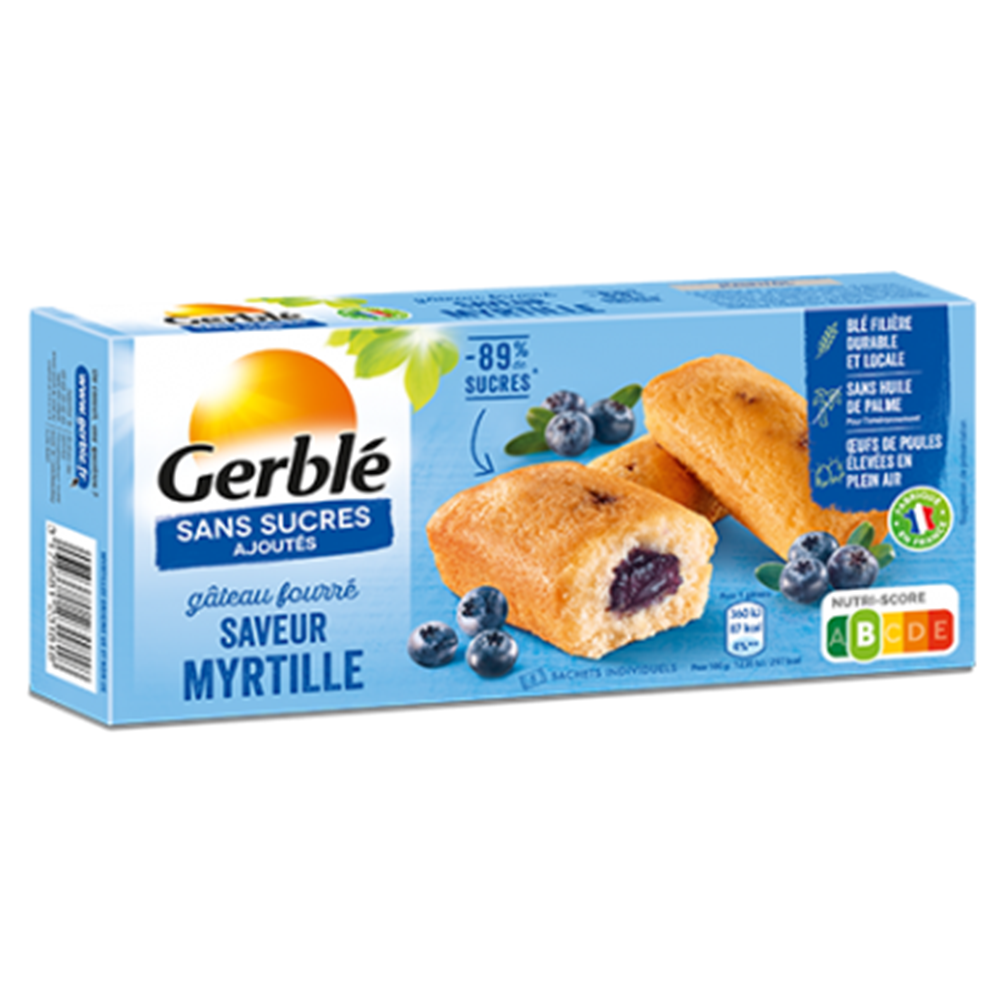 Chec umplut cu afine, 150 g, Gerble