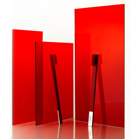 Periuta de dinti Medium Carmine Red Silver, Apriori 666362