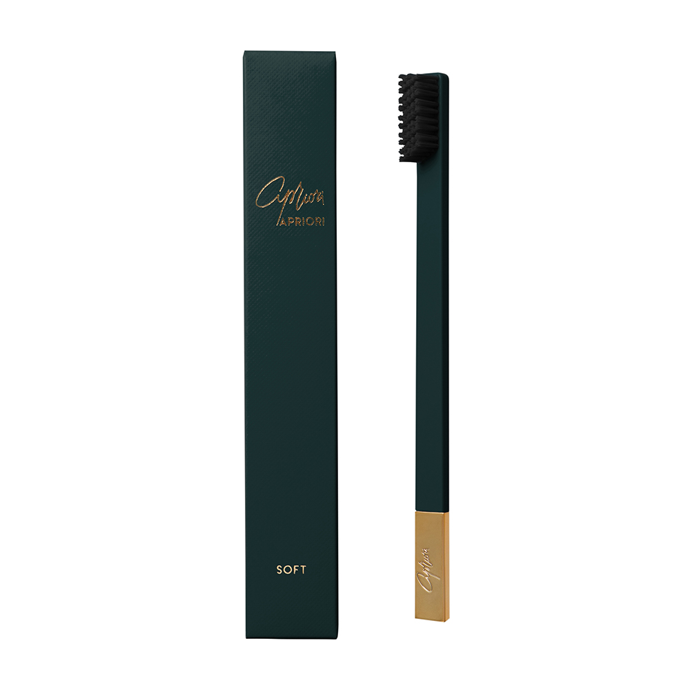 Periuta de dinti Soft British Racing Green Gold, 1 bucata, Apriori