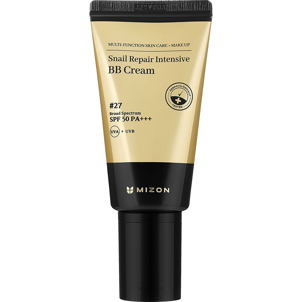 Crema de fata cu extract de mucina de melc SPF 50 PA+++ BB Cream, Nuanta 27, 50 ml, Mizon