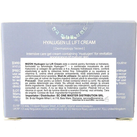 Crema de fata anti-rid Hyalugen, 50 ml, Mizon 666484