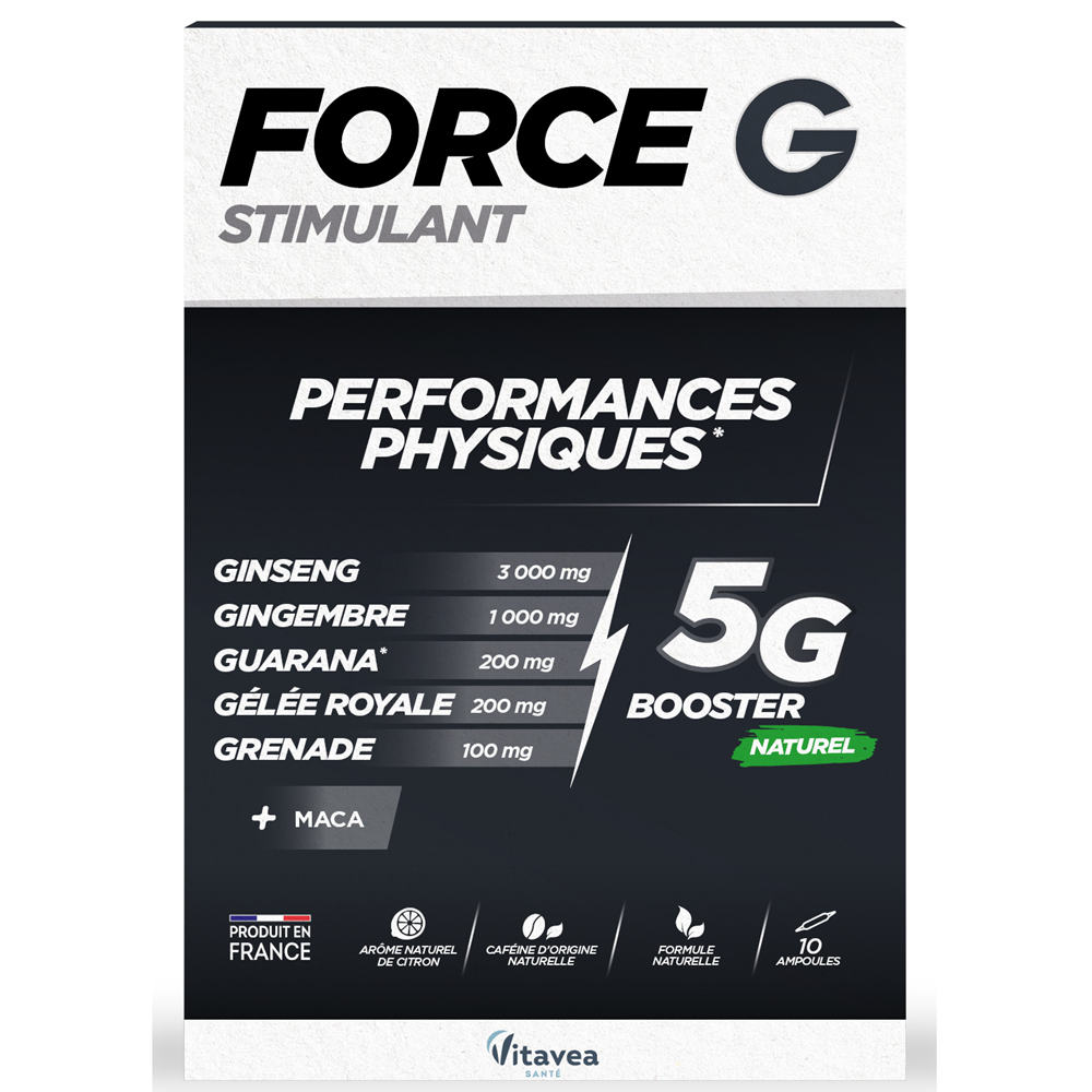 Force G Stimulant, 10 fiole buvabile, Vitavea