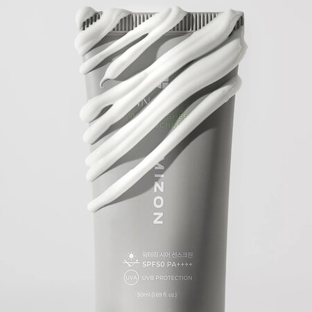 Crema de fata cu protectie solara SPF 50 PA++++ Watery Sheer Sunscreen Inout, 50 ml, Mizon 666510