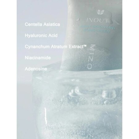 Crema de fata cu protectie solara SPF 50+PA++++ Daily Soothing Sunscreen Inout, 50 ml, Mizon 666516