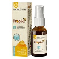 Extract de propolis cu vitamina C spray fara alcool Propi-C, 20 ml, Dacia Plant